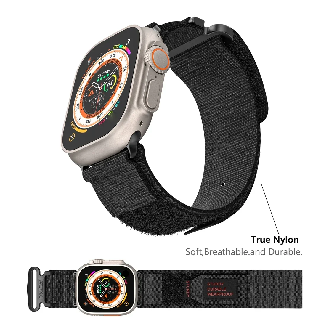 Strap for Apple Watch Band Series 10/9/8/7/6/5/4/SE/Ultra Camouflage Nylon Sport strap Braid Design iWatch 46mm 42 44 45 49mm