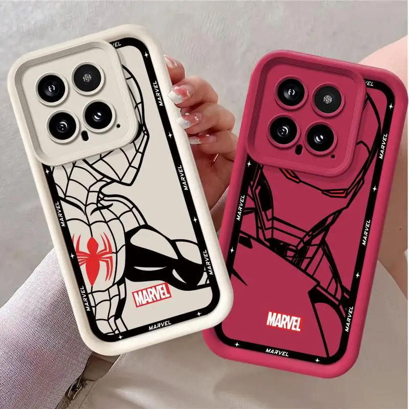 Marvel Spiderman Ironman Phone Case for Redmi Note 9S 12 13 Pro 10 Pro 11 Pro 5G 12S 9 10 Lite 11S 4G Shockproof Silicone Cover