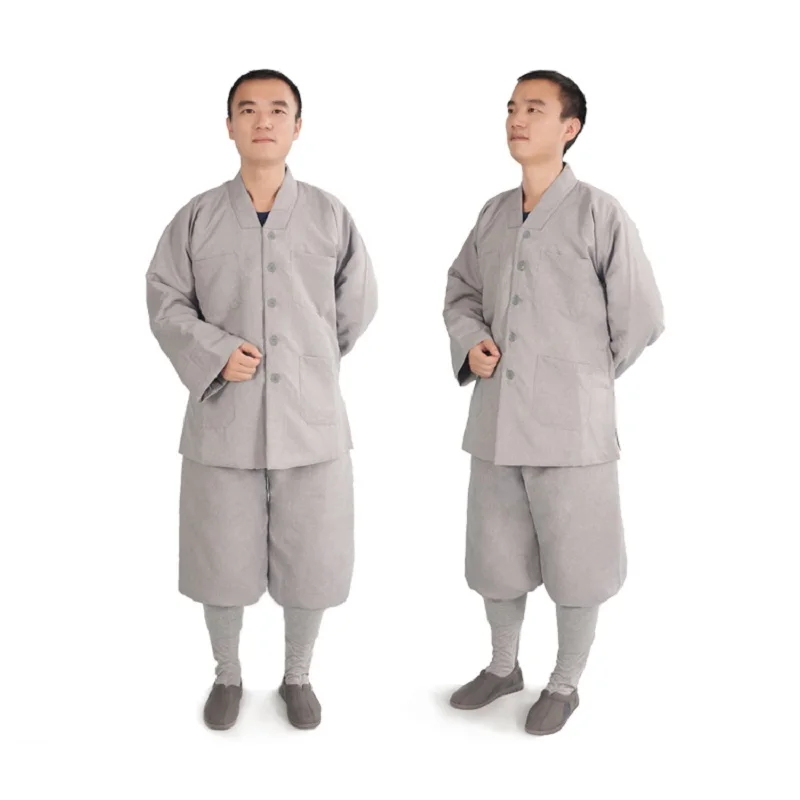 Männer Frauen Baumwolle Buddhistischen Robe Kleid Buddhismus Lange Meditation Kleidung Mönch