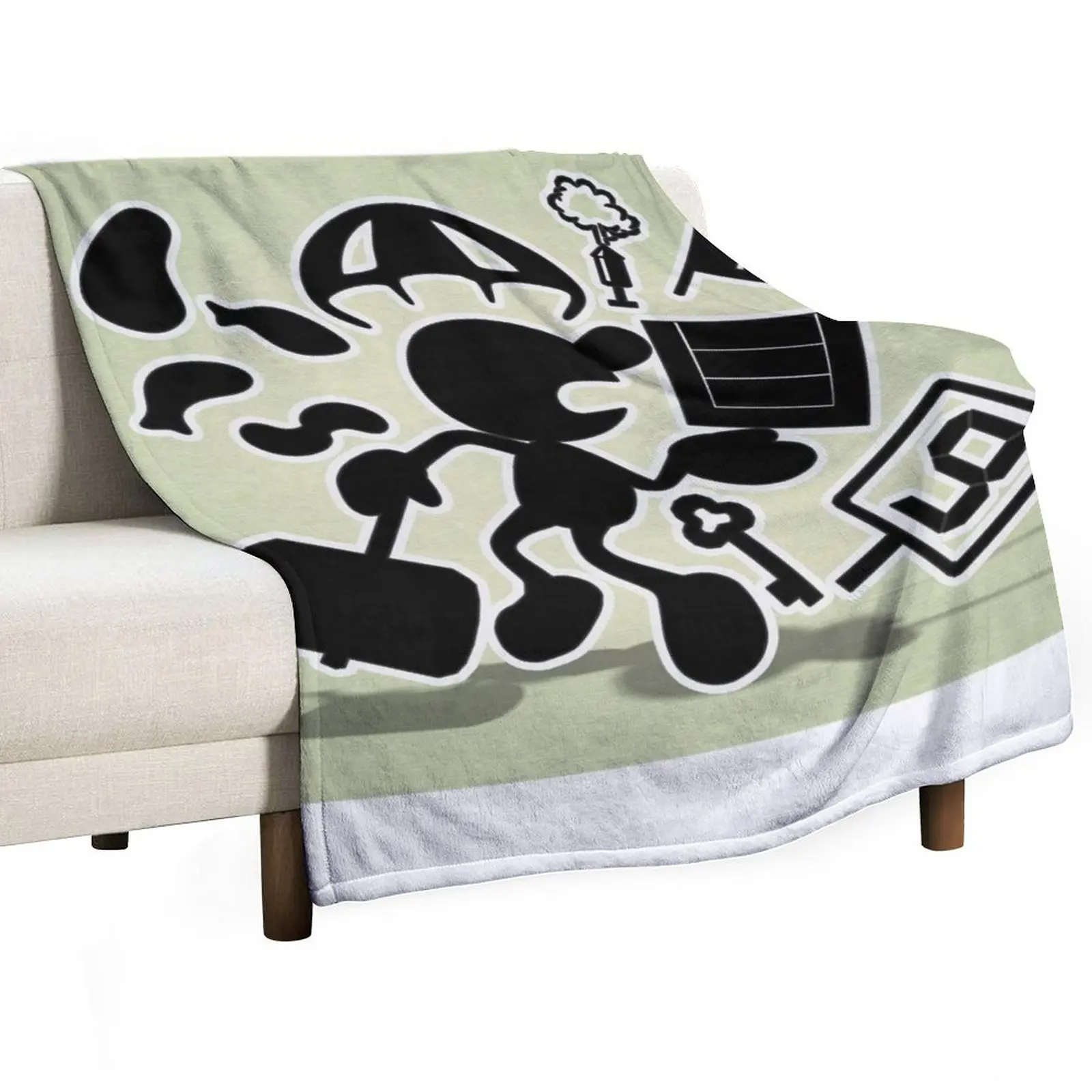 Mr. Game & Watch- poster Throw Blanket Winter beds Bed linens Luxury Brand Furrys Cute Decorative Beds Blankets