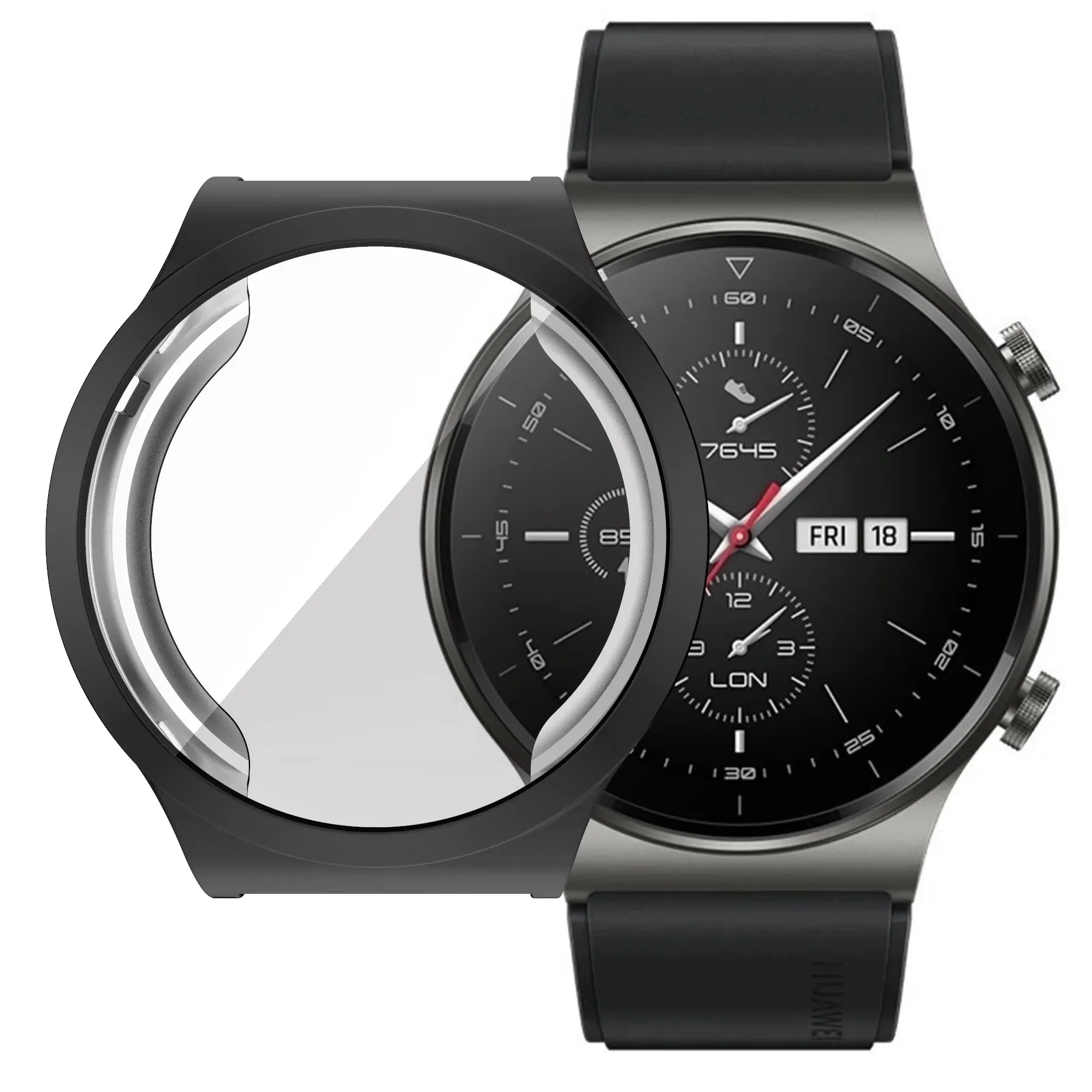 For huawei gt2 pro Full screen protection TPU Case for HUAWEI WATCH GT 2 Pro soft All-Around Screen Protector cover bumper Cases