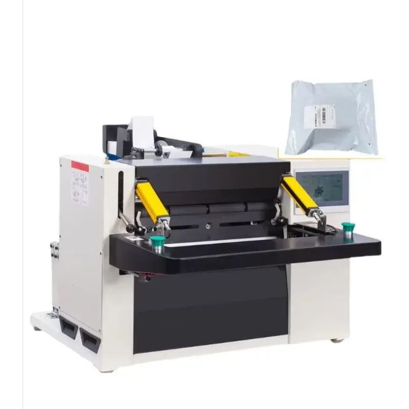 Intelligent Automatic Continuous Express PE Plastic Bag Bagging Labeling Sealing Packaging Machine for Logistics Courier