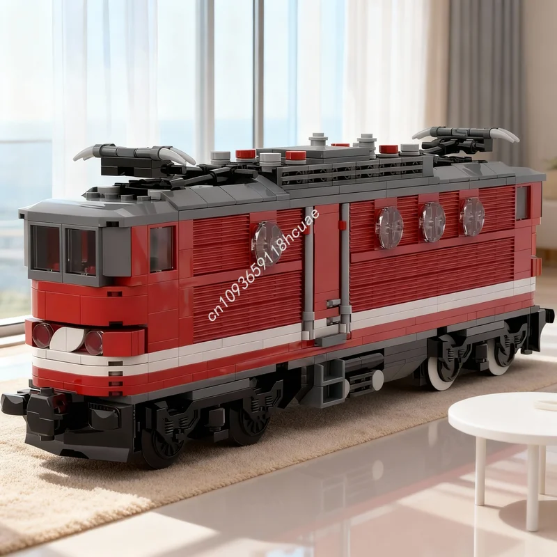 

615 деталей, конструктор MOC «Автомобильная серия: Австрийский локомотив», модель городского поезда, развивающая игрушка, архитектурный конструктор, подарок на Рождество