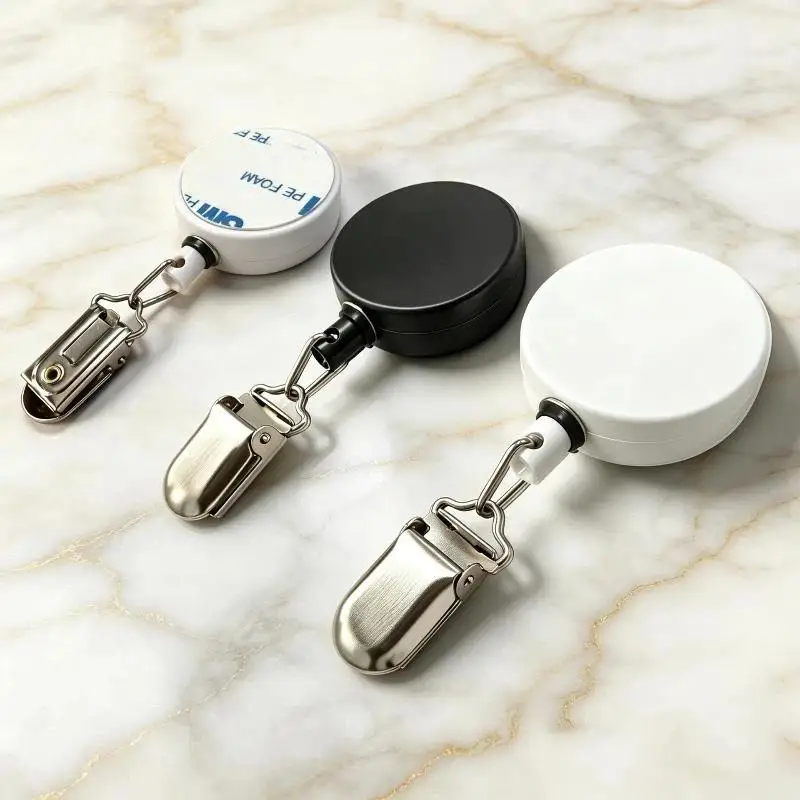 Automatic Retractable Towel Rack No Punching Self Adhesive Wall Mount Automatic Rebound With Strong Clip