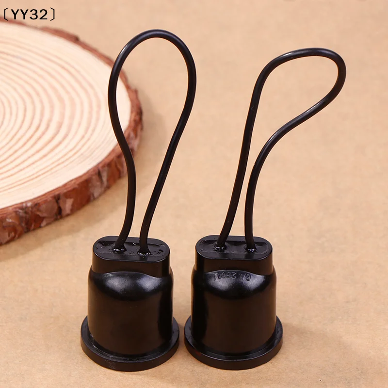 2Pcs Waterproof Lampholder E27 Base Socket Lamp Holder With Wire Outdoor Fitting E27 Lamp Bulb Holder Base〔YY32〕
