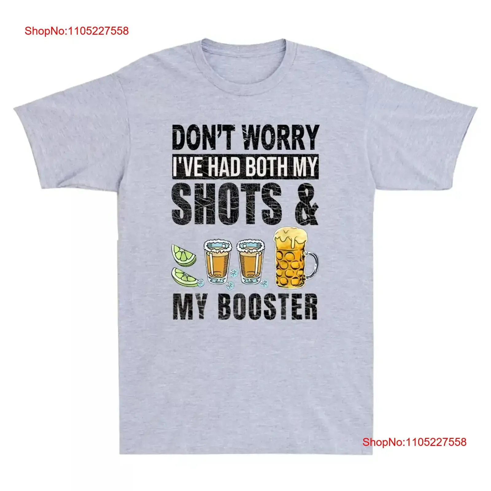 Don't Worry I've Had Both My Shots And Booster Funny Vaccine Retro T Shirt vintage Washed streetwear Unisex designer clothes