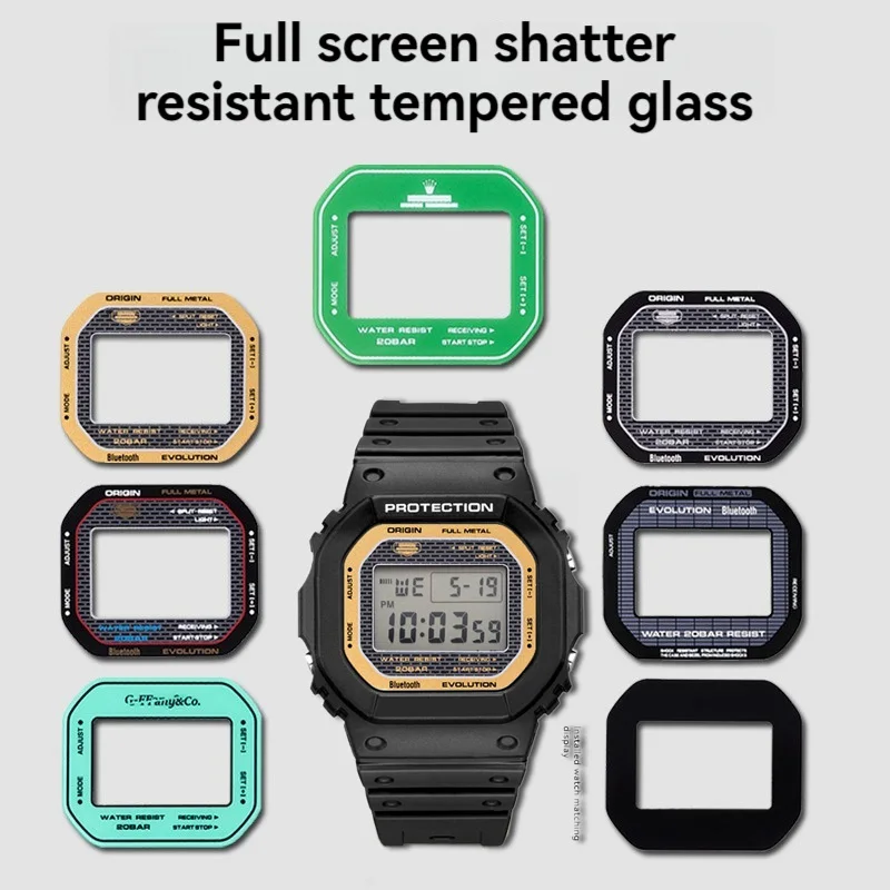 Screen Protector For Casio Small Squar DW5600 Tempered Film 3229 DW-5600 GW-B5600 DW-5635 gw-m5610 Watch Mirror Protective Film