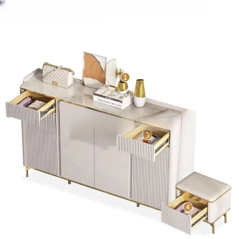 

Nordic Luxury Sideboard Living Room Storage Modern Display Sideboard Kitchen Dining Room Mobile