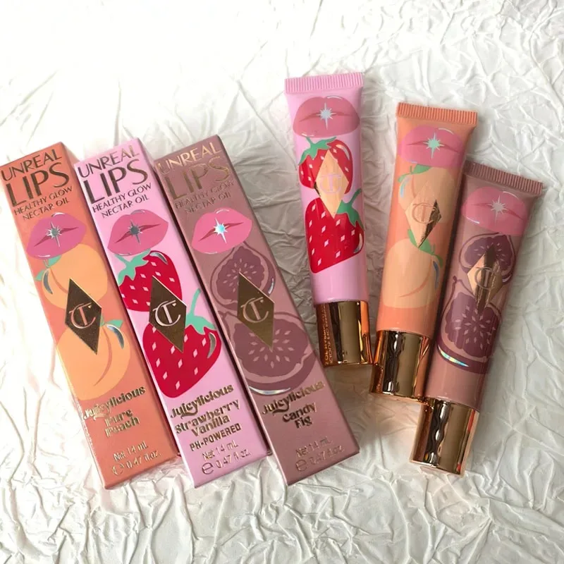 Brillo Labial Charlotte Tilbury, Hidratante, Sedoso, Exfoliante, de Larga Duración, Corrector, Cosmético de Uso Diario con Empaque