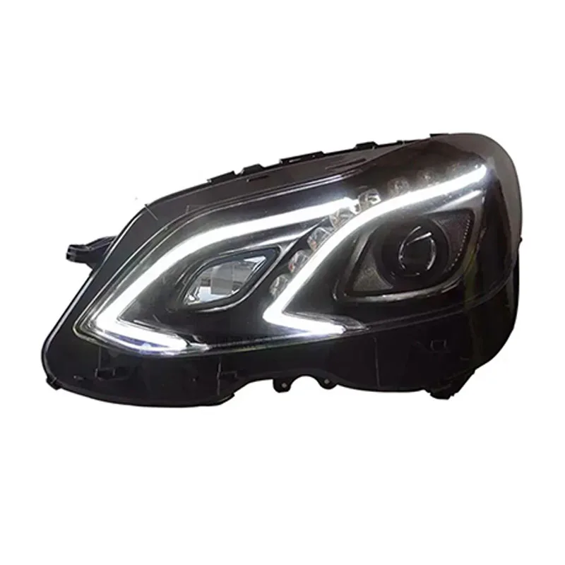 Lámpara de cabeza de estilo de coche para faros delanteros W212, 2009-2016, W212, E200, E300, E260, LED, DRL, lente de Proyector, accesorios para automóviles