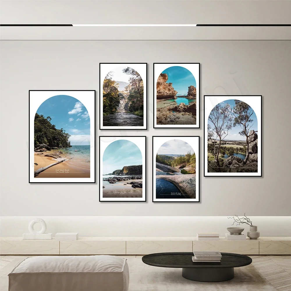 Beechworth Gorge، شلالات Metcalfe، ملصق سفر على شاطئ West Head، نيو ساوث ويلز، شبه مورنينجتون فيكتوريا، أستراليا #4