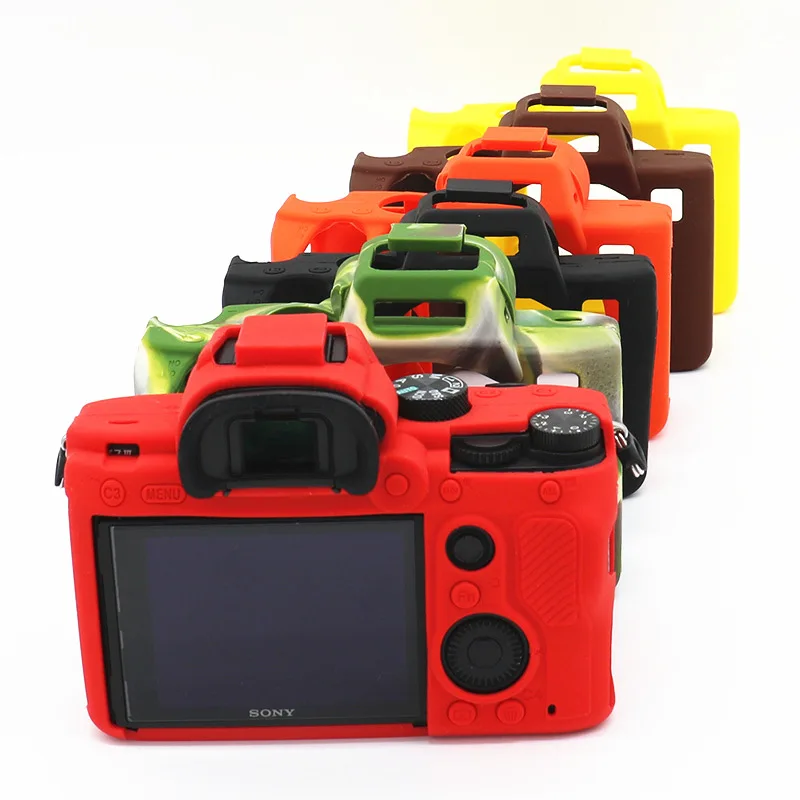 Rubber Silicon Armor Skin Case Body Cover Protector for Sony a7iii a7 iii a73 a7riii a7r3 Mirrorless Camera Protective soft Bag