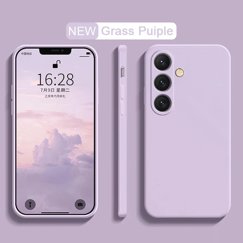 Offizielle Schutzhülle für Samsung Galaxy S25 Ultra Plus S24 S23 S22 S21 S20 FE, weiches Silikon, dick, solide Abdeckung