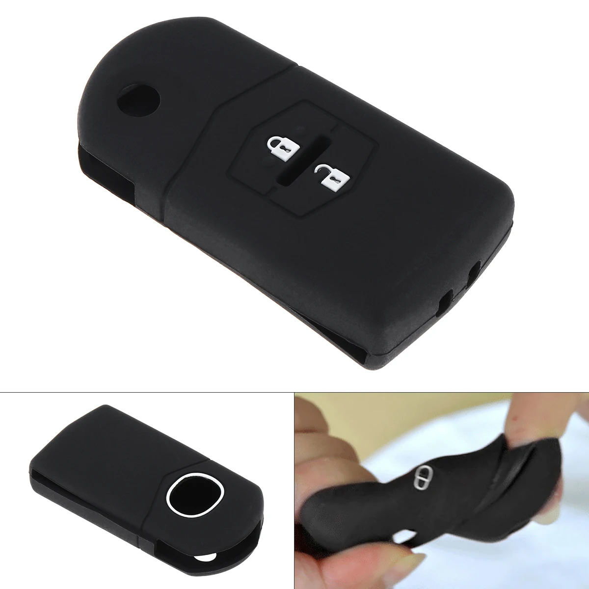 

Silicone Car Key Case Protector Fit for Maz-da 2 3 5 6 BT50 CX-5 CX-7 CX-9 RX8