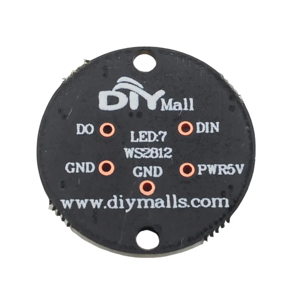 Luce indirizzabile programmabile ad anello LED RGB WS2812 5050 da 7 pixel per progetti di illuminazione a colori fai-da-te Arduino/RPi