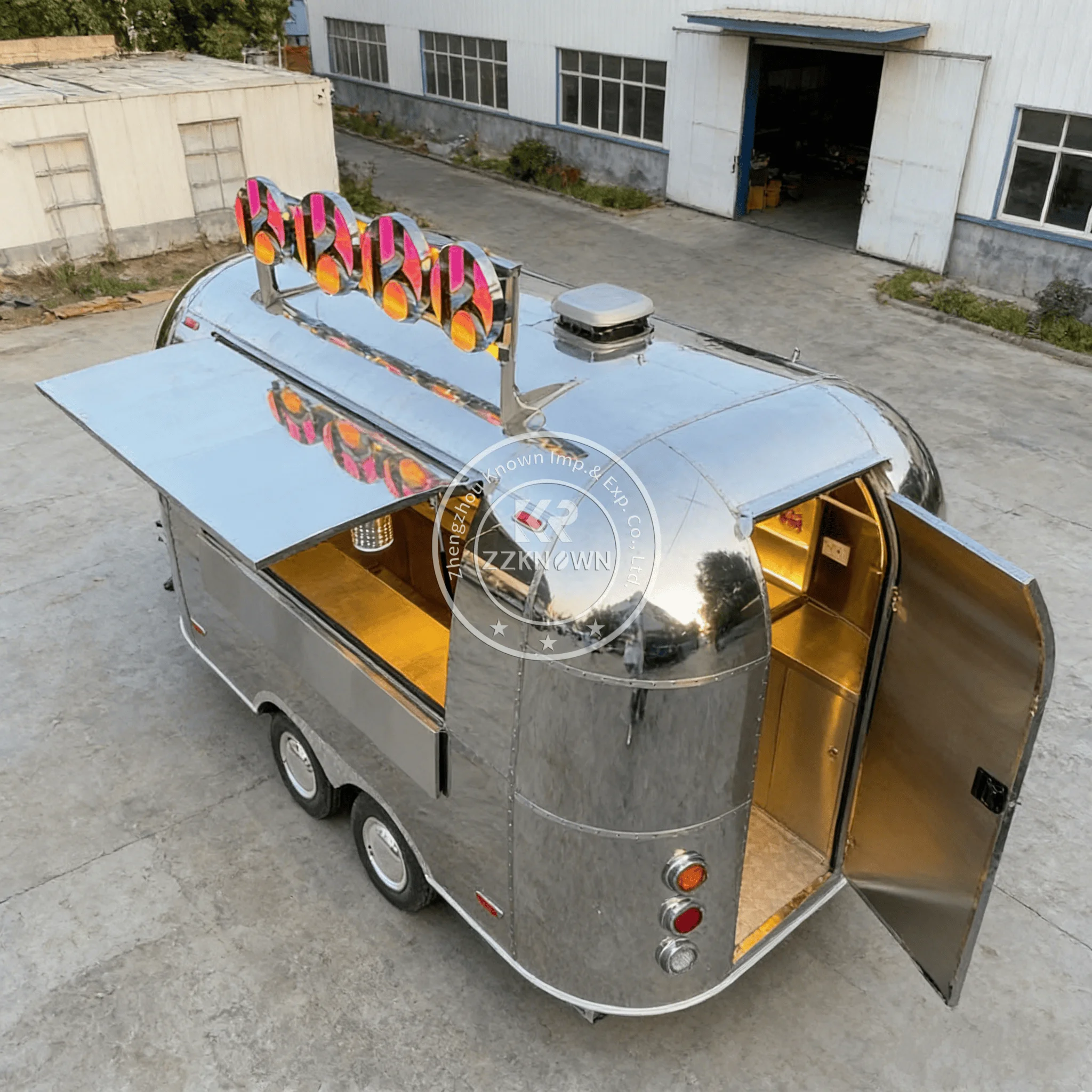 

Customizable Fried Food Truck Fully Equipped Towable Food Trailer for Fast Pizza Hamburger Concession Fast Foods