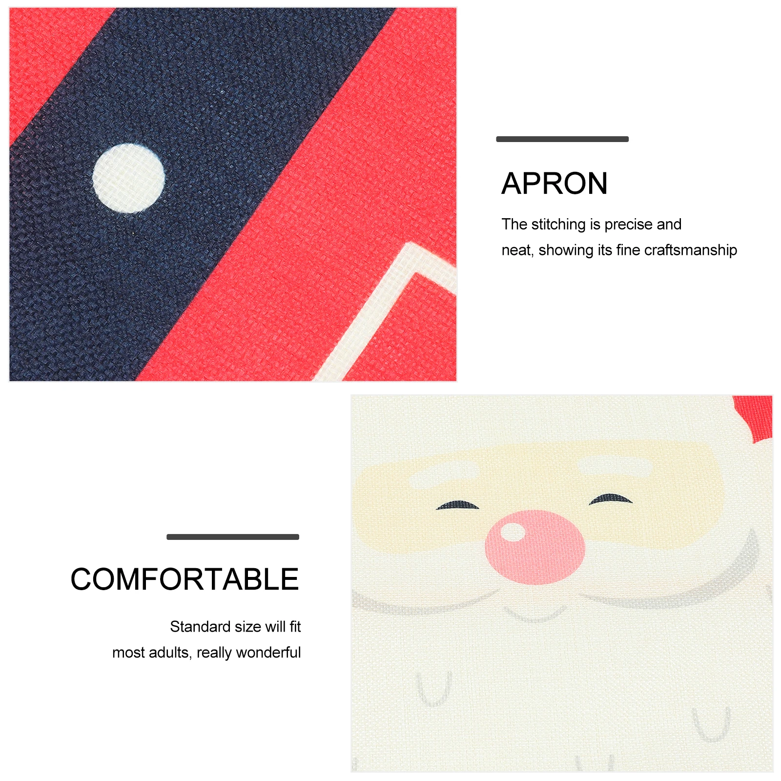 

Decorate Christmas Apron Men and Women Santa Claus Decoration Chef Fabric Cloth