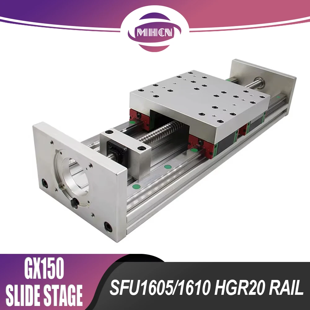 GX150 Sliding Stage Travel 1350-2000mm Z axis CNC Motion Table SFU1605/SFU1610 Ball Screw HGR20 Guide Support Step Servo Motor