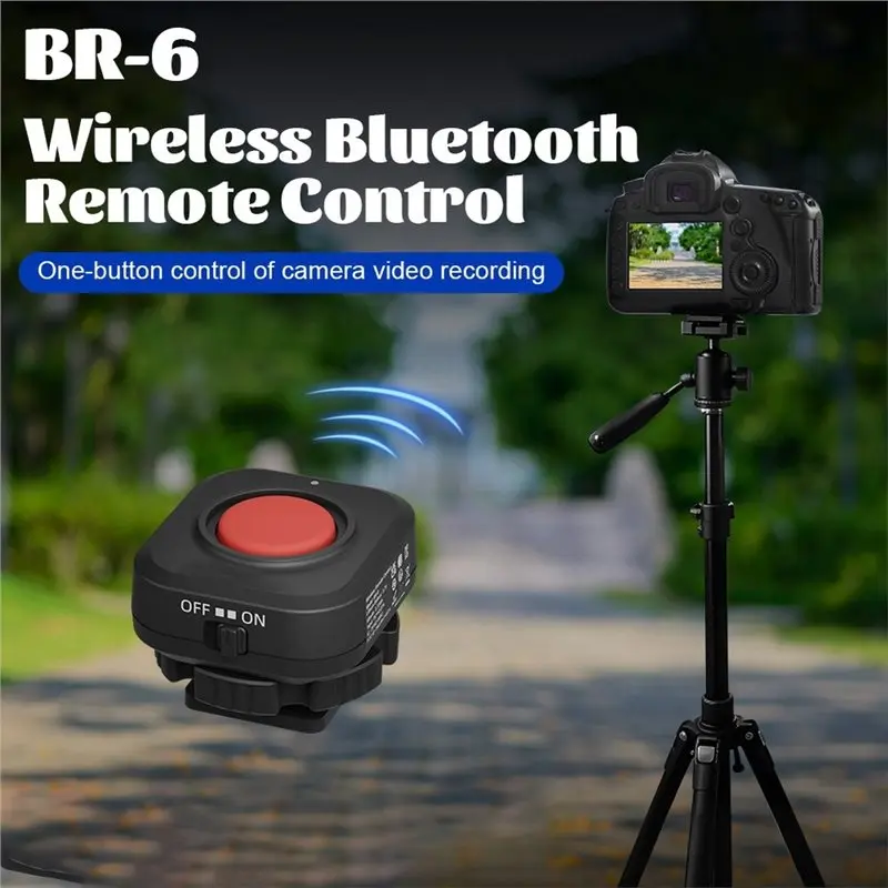 [B24B!】 Wireless Bluetooth Video Recording Remote Control REC Button For Sony Canon Nikon Fujifilm Cameras-Cage Mount Grip