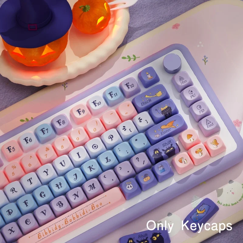 Apprentice Witch Theme Keycaps 112/120 Key Original New Moa Highly Cute Pbt Keycaps Personalized Mechanical Keyboard Keycaps