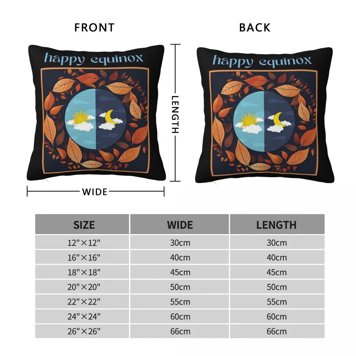 Happy Equinox Square Pillowcase Polyester Linen Velvet Creative Zip Decorative Room Cushion Cover Wholesale