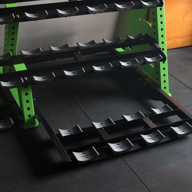 

2026 Heavy Duty 4 Tiers Dumbbell Storage Rack 20 Pairs Portable Expandable Stable and Strong Drawer Slides