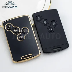 4 Buttons TPU Car Key Cover Remote Key Shell for Renault Laguna Koleos Megane Fob Smart Card Key Case