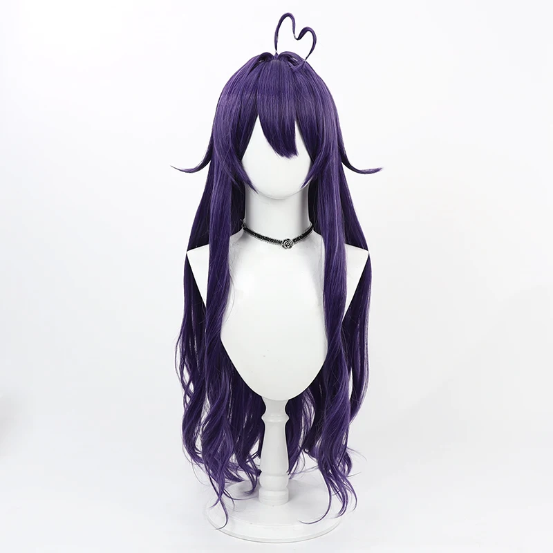 Hiiragi Utena Cosplay Wig MahoAko Purple 90cm Long Synthetic Hair Heat Resistant Halloween Carnival Role Play Party + Wig Cap