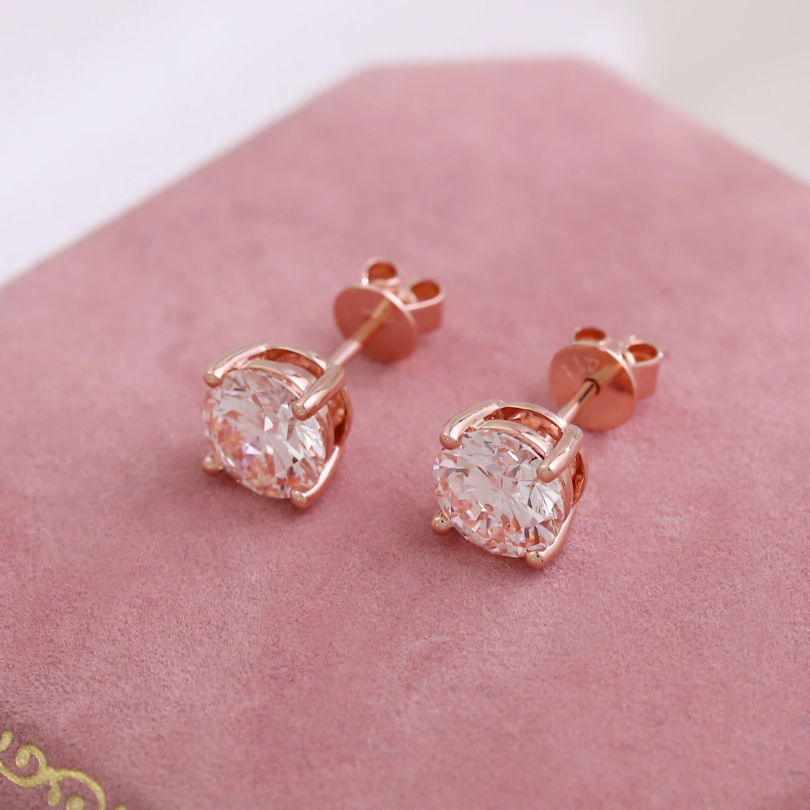 

Классические серьги-гвоздики в стиле Provence Solitaire KGold IGI 2,0 карата D/VS1 Lab Diamond, свадебное вечернее платье, ювелирные изделия для женщин на заказ
