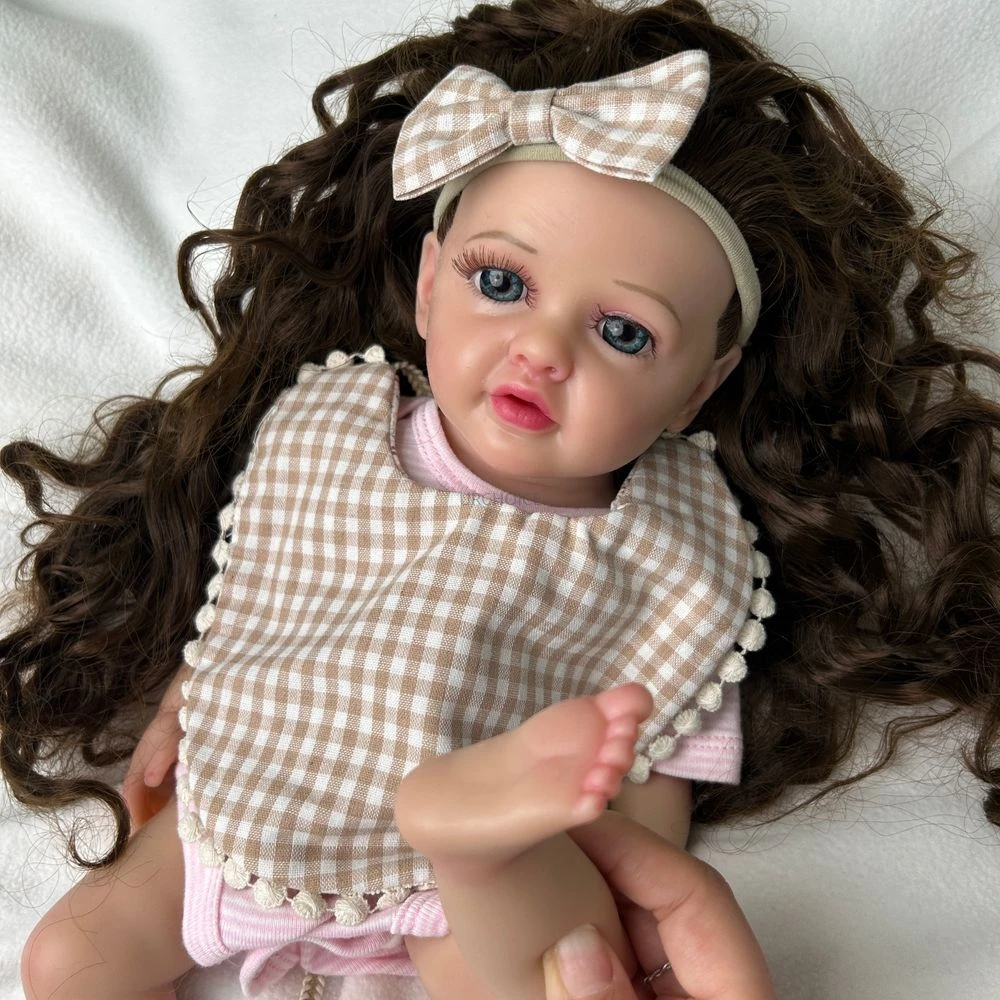 دليل سيليكون مجدد فتاة واقعية 3D الجلد ، مع جذور الشعر للماء دمية ، لعبة للأطفال لأغراض تعليمية
