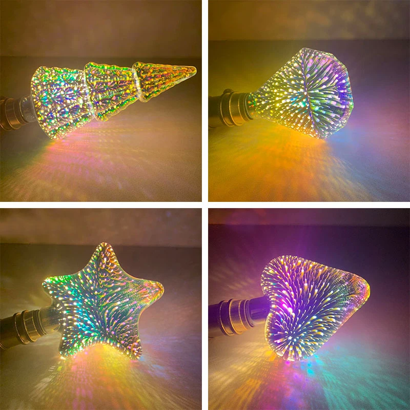 3D Colorful Firework Lights LED Starburst Multifunction String Light Decorative Lamp