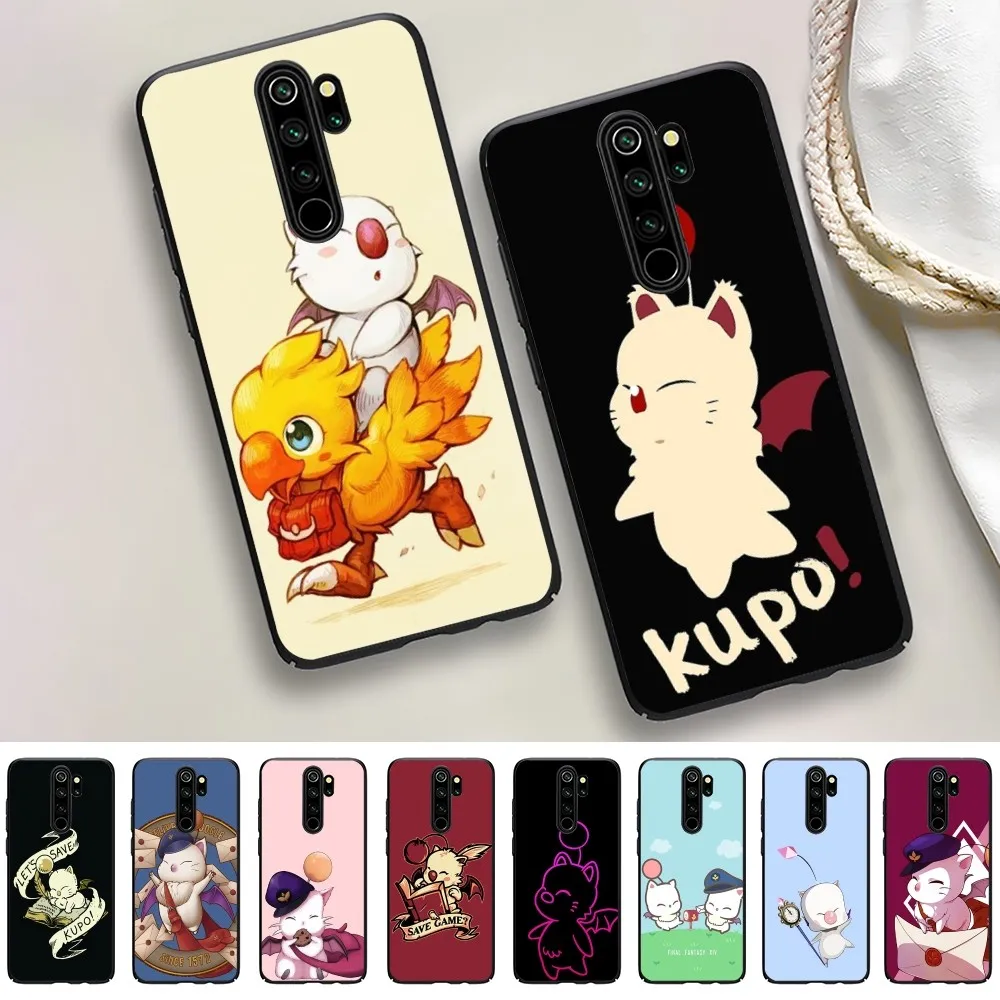 Moogle Final Fantasy Phone Case For Redmi 5 6 7 8 9 10 plus pro 6 7 8 9 A GO K20 K30 K40 pro plus F3 Fundas