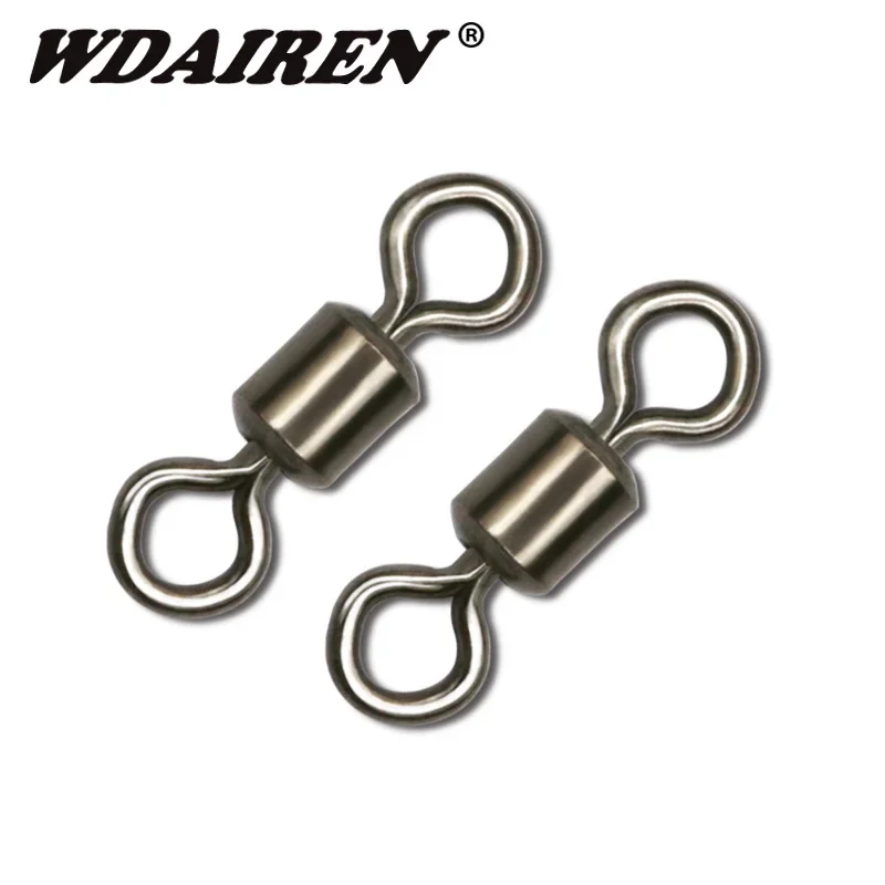 20 Pcs Fishing Swivel ZX Barrel Swivel Stainless Steel Sea Fishing Hooks Connector Rolling Swivel for Sea Fishing Accessories