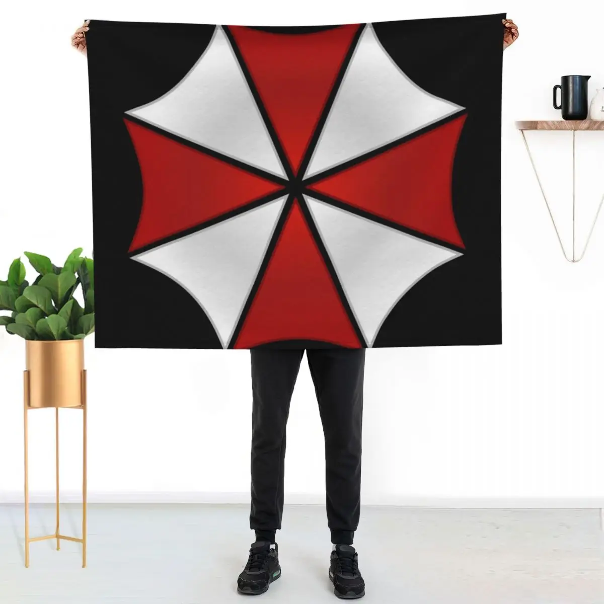 Umbrella Corporation symbol Throw Blanket Blankets Sofas Of Decoration Picnic Bed Fashionable Softest halloween Blankets