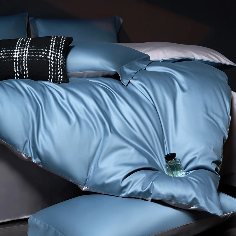 

New 2025 5A Antibacterial Egyptian Cotton Solid Bedding, High - Density 100% Cotton, King Size, Modern & Elegant