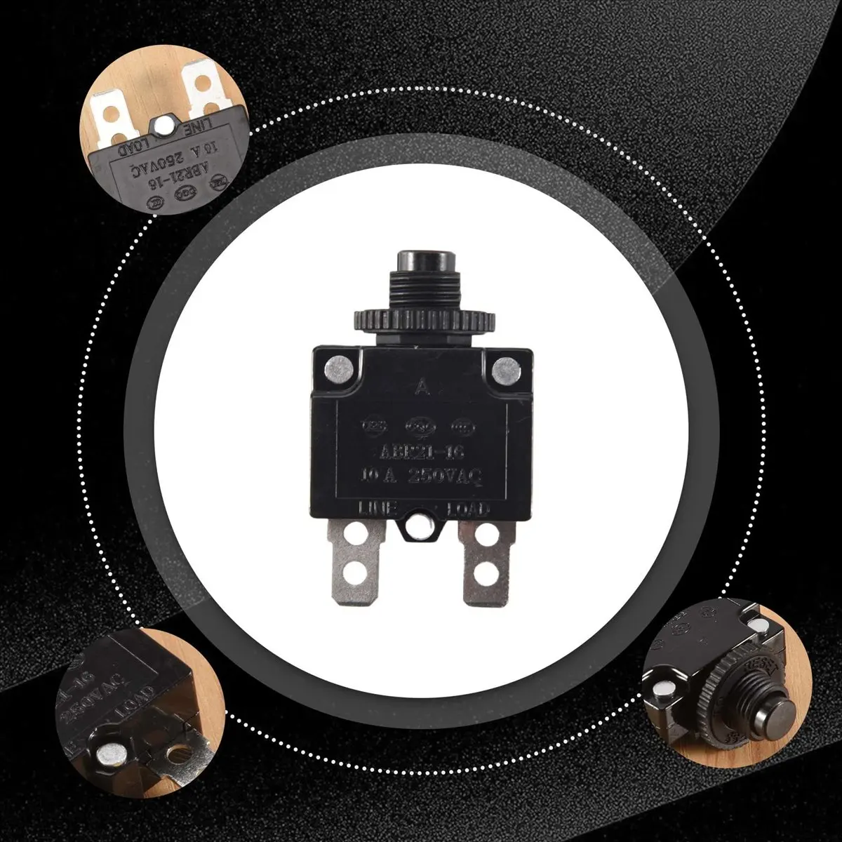 125/250VAC 50/60Hz 10A 2 Pin Terminals -101E AC DC Toggle Switch-DTA9