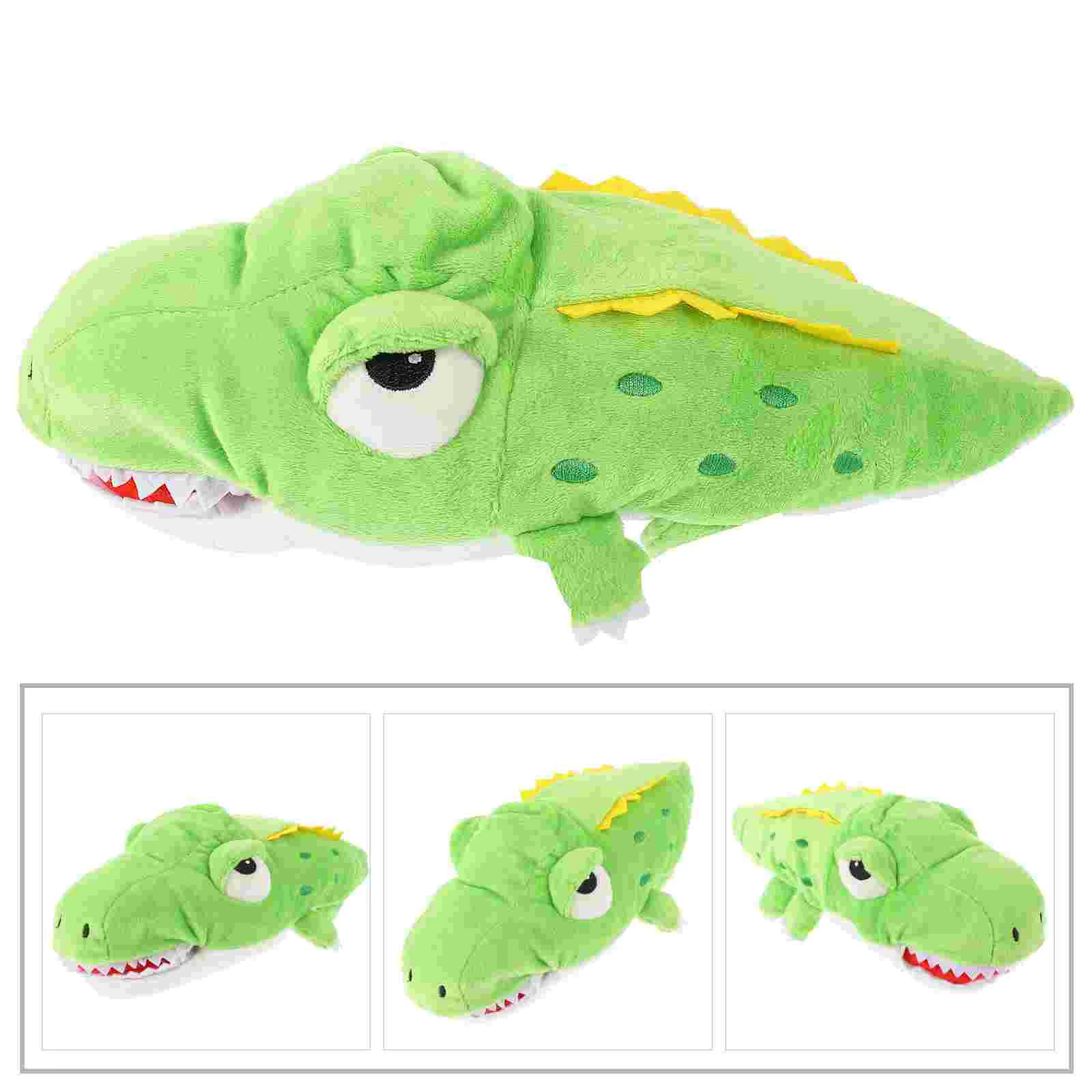 Spielzeug Alligator Handpuppe Kinder Tier realistische Cartoon Storytime für Kinder grün dekorativ