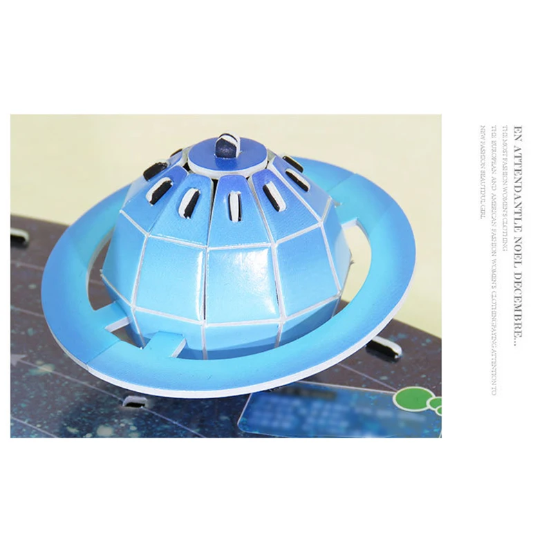 Doings 146Pcs 3D Solar System Puzzle Set Planet Board Game Paper DIY Jigsaw Learning & Education Science Toy Kids Birthday Gift