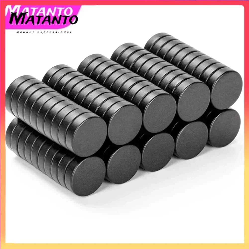 

100PCS Strong Magnet 10x5mm Round Black Fridge Ferrite Magnets Permanent Speaker Hardware Магнит Неодимовый