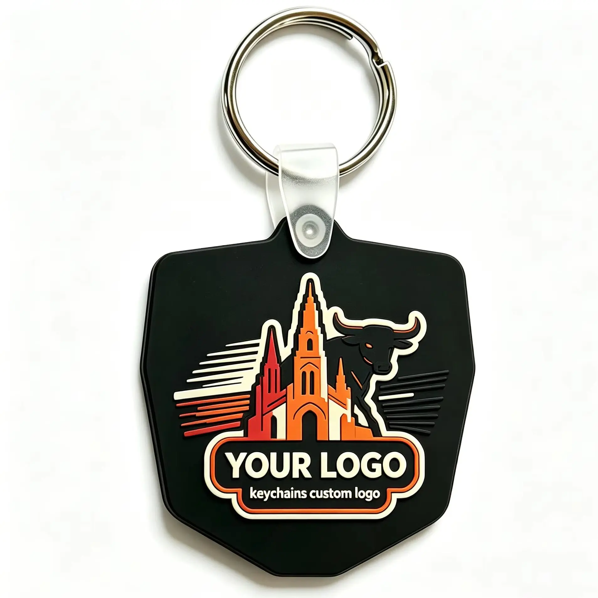 Custom Design 3D Silicone Keying Rubber Soft PVC Keychain for Souvenir Gift Promotional Key Chains