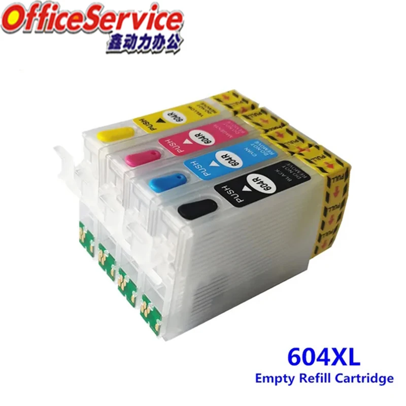 ตลับหมึกรีฟิล604 604XL สำหรับ Epson WF-2910DWF WF-2930DWF WF-2935DWF WF-2950DWF XP-2205 XP-3200 XP-4200กับชิป