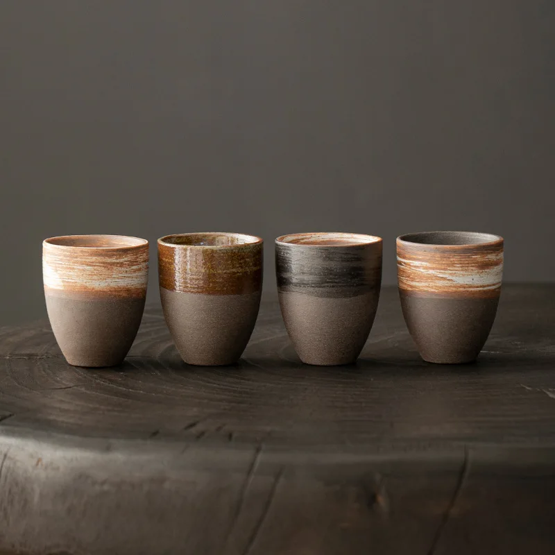 Keramik-Kaffeetassen, Keramiktasse im japanischen Stil, Latte-Becher, Espressotassen, Nachmittagstee-Tasse, Haushalts-Wasserbecher