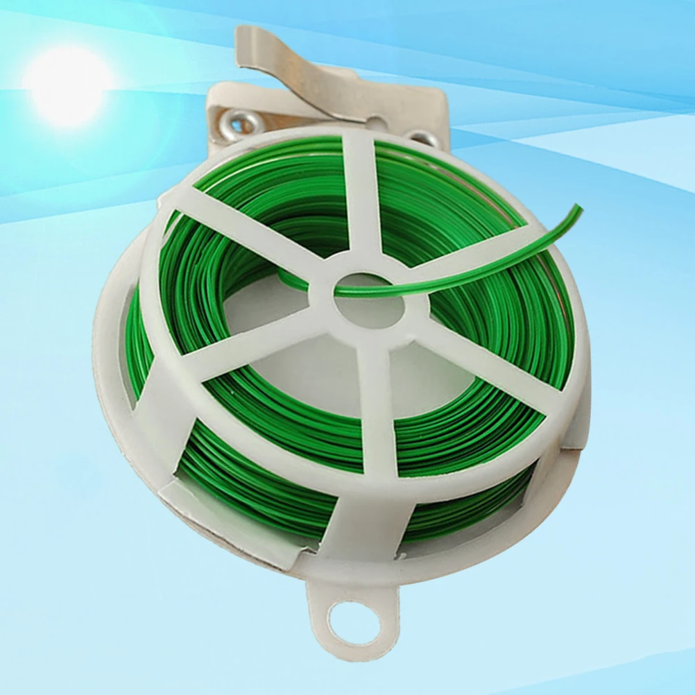

Garden Cable Ties 100pcs Plastic Iron Wire Strong Flexible Strapping Line Horticultural Plant Securing Holder Vines Shrubs