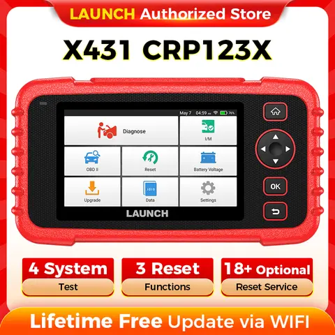LAUNCH X431 CRP123X Car OBD2 Diagnostic Tools Obd2 Scanner Engine ABS Airbag SRS AT Code Reader Free Update Automotive Tools