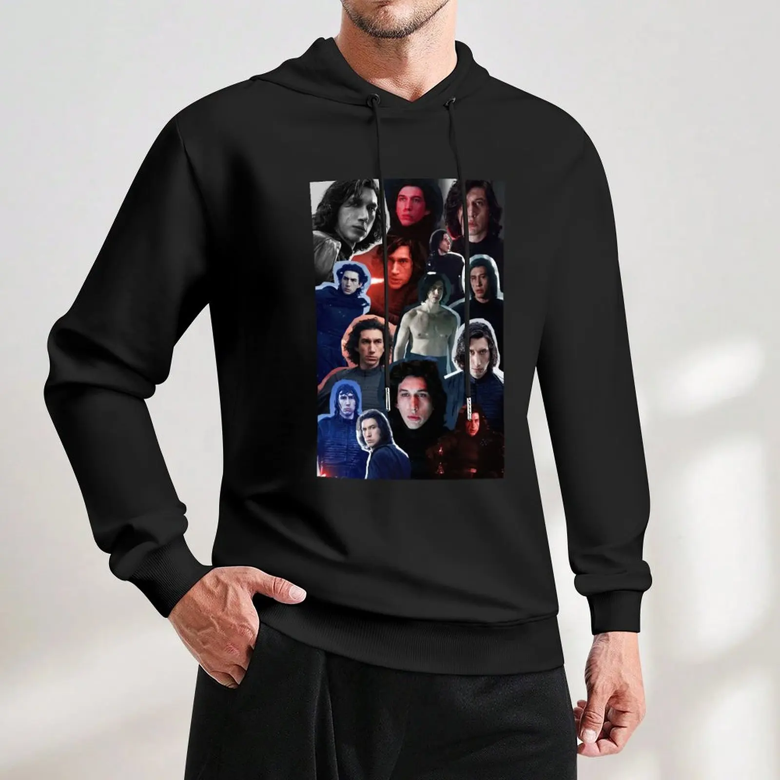 Adam Driver come Ben/Kylo Collage Edit Pullover Felpa con cappuccio da uomo abiti firmati abiti in stile coreano felpe con cappuccio da uomo