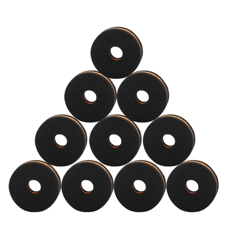 

10 Pcs Round Cymbal Stand Felt Washers Non Slip Felt Pads Drum Cymbal Felt Pad