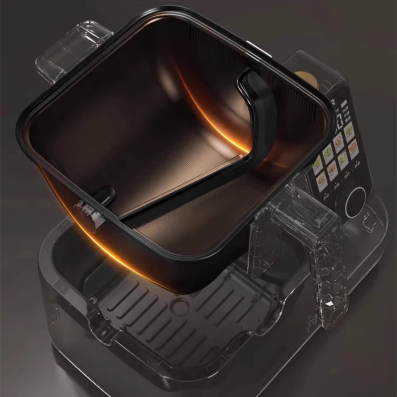 Robô de cozinha multifuncional, 3l, grande capacidade, máquina de cozinhar inteligente, pode ser usado como panela automática doméstica