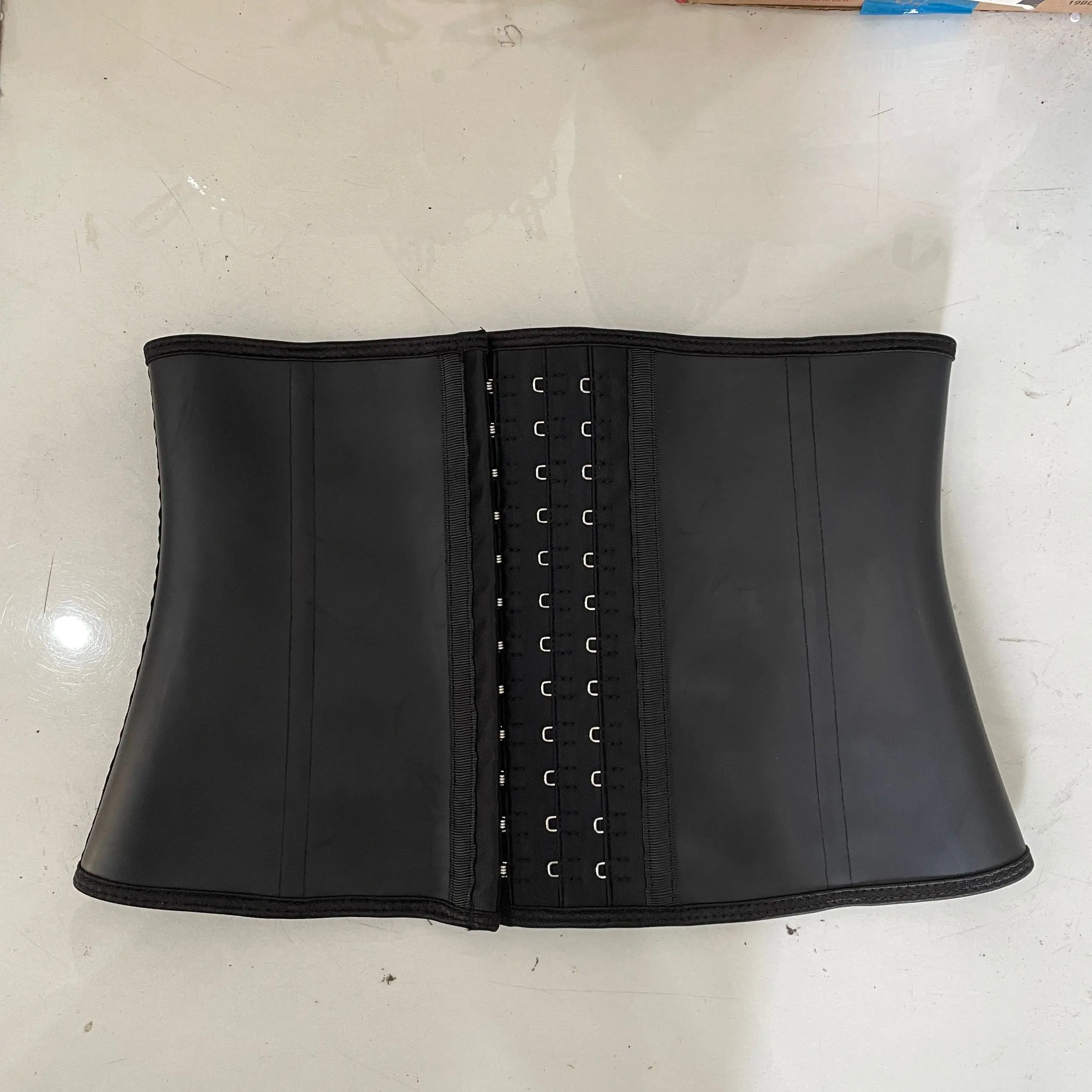 8.66 inch short torso Latex Waist Trainer Corset 9 Steel Bones Shapewear Body Shapers Women Corset Slimming Belt Waist Shaper