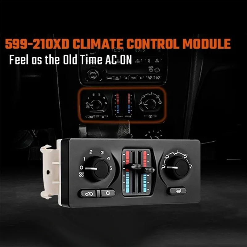 

Universall Climate Control Module Manual Air Conditioning Heater A/C Control 599-210XD For Chevy GMC Cadillac Buick 599210XD