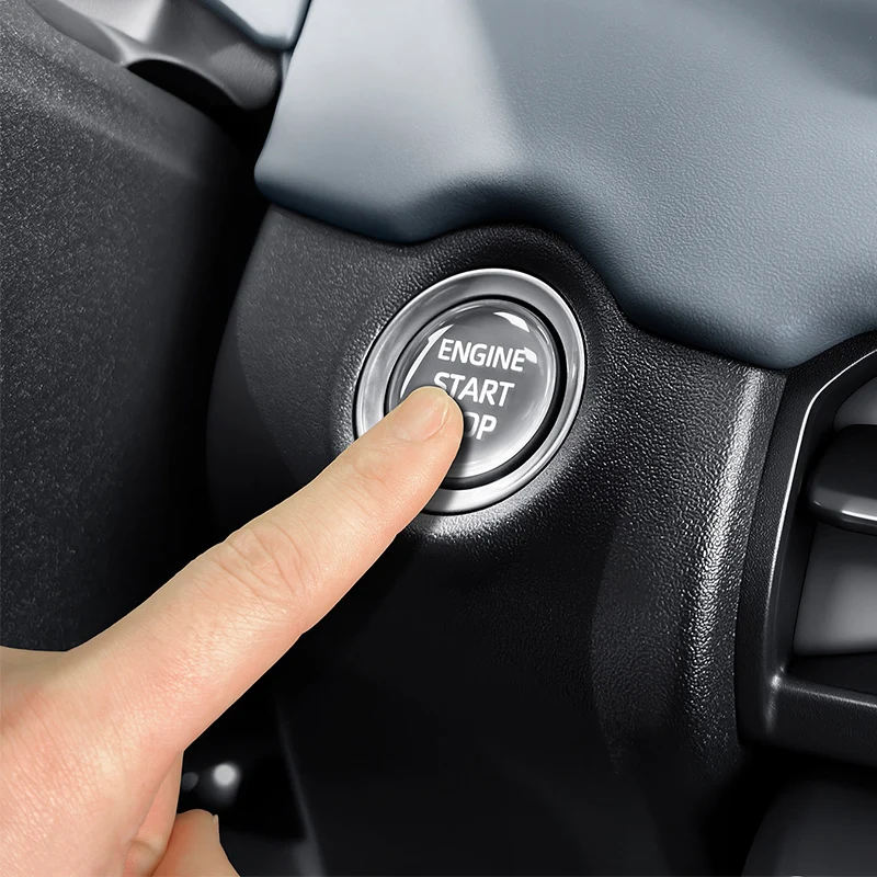 For Toyota RAV4 XA60 2026 2027 One click start decoration ring with adhesive material for car interior decoration parts